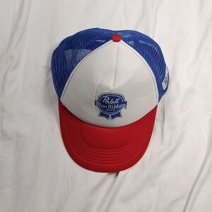 Pabst Blue ribbon mens snap back hat
